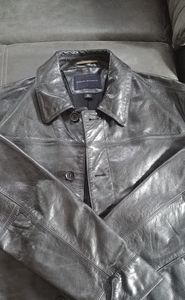 Mens Banana Republic Leather Coat